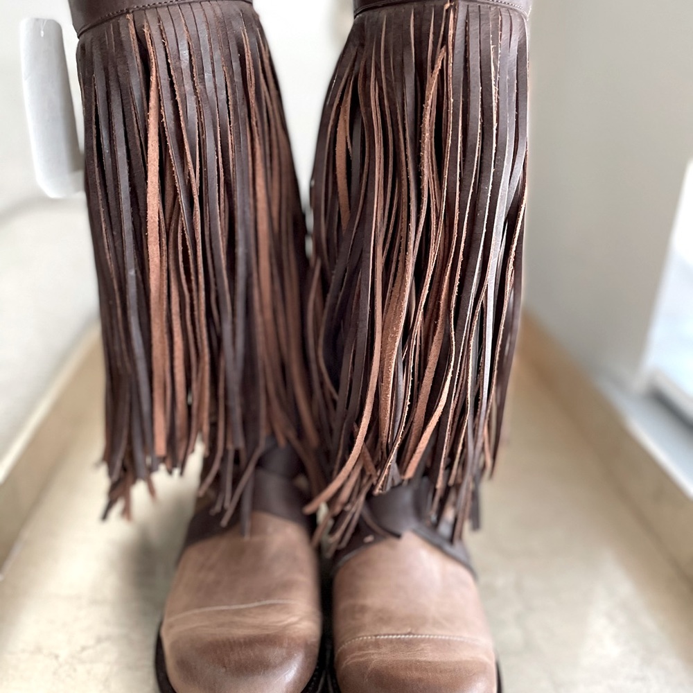 NIB Stetson Fringe harness boot